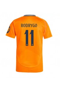 Real Madrid Rodrygo Goes #11 Voetbaltruitje Uit tenue 2024-25 Korte Mouw